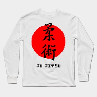 Ju jitsu martial art sport Japan Japanese kanji words character 161 Long Sleeve T-Shirt